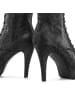 LASCANA Belle Affaire Schnürstiefelette in schwarz snake