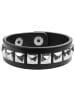 tectake Accessoires-Set  Leder Handschuhe und zwei Armbänder Stylischer Rockstar-Look: H