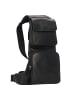 Greenburry Pure Black Sling Bag Leder 30 cm black