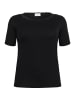 KAFFE curve T-Shirt kurzarm KCjunna Regular fit in Black Deep