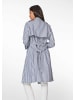 MADELEINE Trenchcoat mit Streifen in wollweiß / rauchblau