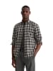 Marc O'Polo Hemd regular in multi/dark grey melange