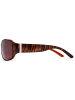 styleBREAKER Sonnenbrille in Braun / Braun Verlauf