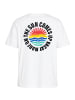 Mavi Jeans Loose Fit T-Shirt mit Sonnen-Grafik und Rundhals in Weiß-3
