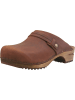 Sanita Comfortwear Clog "Wood-Ursana Open" in Braun
