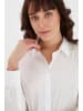 Fransa Langarmbluse FRZashirt 1 shirt - 20600181  Klassische Bluse mit bequemer Passform in weiß