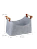 relaxdays 2 x Filztasche in Grau