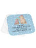Mr. & Mrs. Panda 2er Set Topflappen  Bär Kind mit Spruch in Blau Pastell