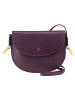 DuDu Skye Umhängetasche Leder 21 cm in deep purple