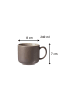 Ritzenhoff & Breker 4er Set Kaffeetassen mit Untertassen Jasper in 240 ml in Taupe