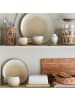 Bloomingville Butterdose PAULA Beige Weiß Keramik mit Deckel