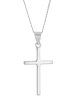 Adeliás Unisex Anhänger – Kreuz Kreuzanhänger aus 925 Silber in silber
