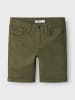 name it 2er-SET Jeans Shorts Kurze Chino Denim Hose in Grün