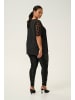 KAFFE curve Kurzarm-Bluse KCsilje Regular fit in Black Deep