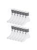 adidas 6 Paar Crewsocks Cushioned Crew in Weiß
