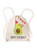 Mr. & Mrs. Panda Gym Rucksack Avocado Geburtstag mit Spruch in Creme