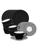 Seltmann Weiden 18er Set Kaffeeservice Life Fashion in Glamorous Black