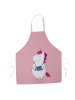 Mr. & Mrs. Panda Kochschürze Einhorn Fotograf ohne Spruch in Rot Pastell