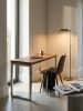 KADIMA DESIGN Konsolentisch ISEN: Flexibel, 120x76x45 cm, Massivholz, Chromgestell in Beige