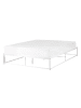 Beliani Doppelbett VIRY in Weiß - (W) 146 x (H) 30 x (L) 206 cm