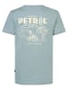 Petrol Industries T-Shirt mit Rückenaufdruck Beachdrive in Blau