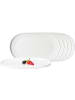 Ritzenhoff & Breker 6er Set Servierplatten Kelly in Weiß 28,5 x 16,5 cm in weiß