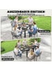 Outsunny Ausziehbarer Gartentisch,160L x 80B x 75H cm,Schwarz