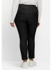 sheego Kuschelige, melierte Leggings in schwarz