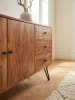 KADIMA DESIGN Sideboard Highboard | Sheesham, 145x75x40cm, 3+2 Türen, Massiv