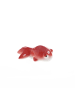 MARELIDA Teichdeko Fisch für Aquarium schwimmend Porzellan L: 7cm in rot