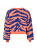 myMo Women Sweater in Orange Blau