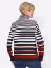 WITT WEIDEN Sweatshirt in marine-rot-gestreift
