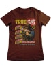 Garfield Shirt "True Cat Cases Cover Girly Tee" in Braun