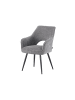 DUBI Möbel 2er-Set: Esszimmerstuhl THOMAS-RAYA in Grau - (B)57 x (H)86 x  (T)63 cm