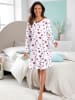 WITT WEIDEN Sleepshirt in ecru-burgund-bedruckt