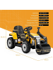 COSTWAY 12V Elektro Aufsitz Straßenwalze in Gelb