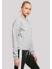 F4NT4STIC Oversize Sweatshirt Kirschblüte Japan in grau meliert