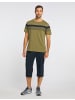 Joy Sportswear Rundhalsshirt MATTIA in fern green melange