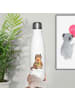 Mr. & Mrs. Panda Sport Trinkflasche Otter Blumenstrauß ohne Spruch in Weiß