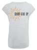 F4NT4STIC Extended Shoulder T-Shirt Sunny side up in grau meliert