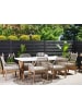 Beliani 7-tlg Gartentisch Set OLBIA in Weiß/Beige/Braun