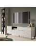 Inn.Furn Wohnwand kaschmir, schwarz 245 cm, Wohnkombination mit Soft-Close-Funktion