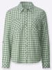 WITT WEIDEN Karo-Flanellbluse in eucalyptus-ecru-kariert