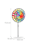 relaxdays 2x Windrad in Bunt - (B)35,5 x (H)73,5 x (T)15 cm