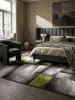 KADIMA DESIGN Kurzflorteppich Patchwork pflegeleicht Wohnzimmer Schlafzimmer Flur in Grün