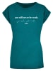 Merchcode Merchcode Damen Ladies Just Start T-Shirt in teal