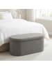 relaxdays Sitzbank in Dunkelgrau - (B)76 x (H)38 x (T)38 cm