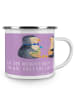 Mr. & Mrs. Panda Camping Emaille Tasse Hochzeitsreise Ewige Lieb... in Lavendeltraum