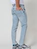 KOROSHI Regular fit stretch jeans. in blau