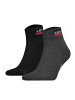 Levi´s Socken 2er Pack in Schwarz/Grau